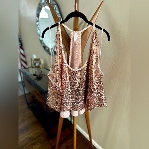 Free People Sequined Tank